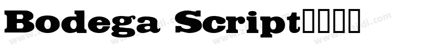Bodega Script字体转换